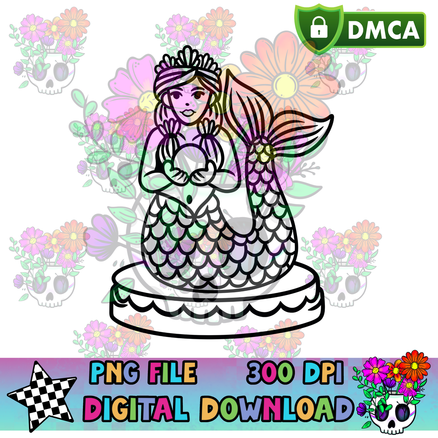 Mermaid Princess - PNG