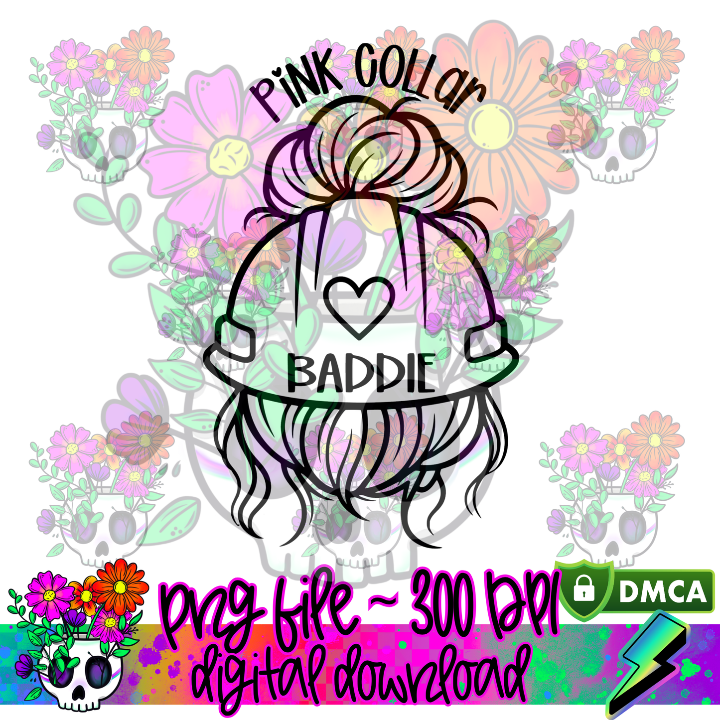 Pink Collar Baddie - PNG