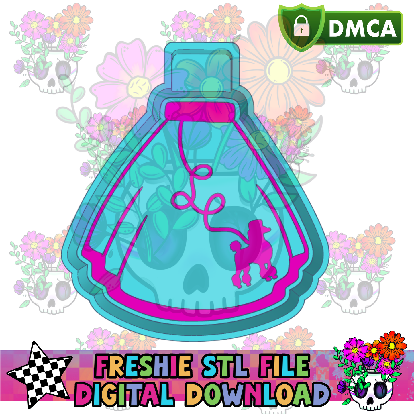 Poodle Skirt Mold Maker STL File