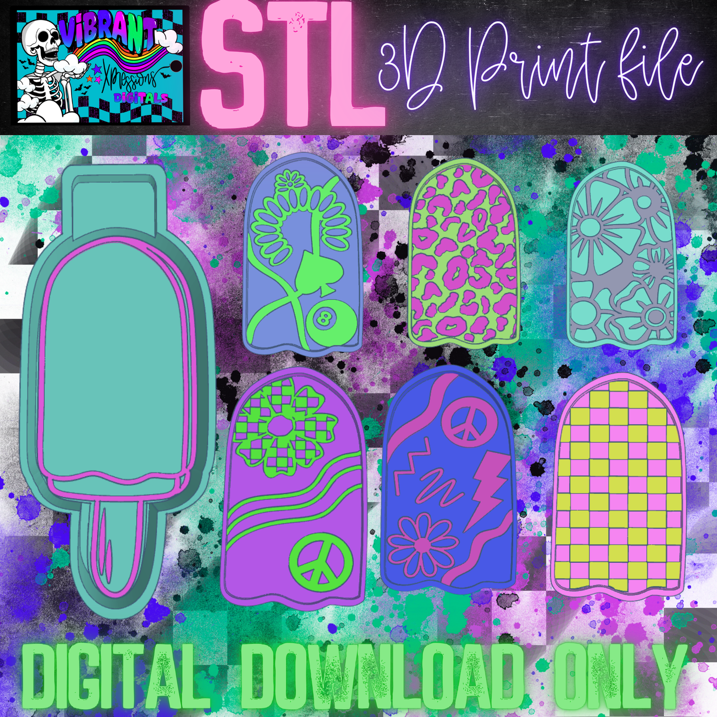 Popsicle Insert Bundle Mold Maker STL File