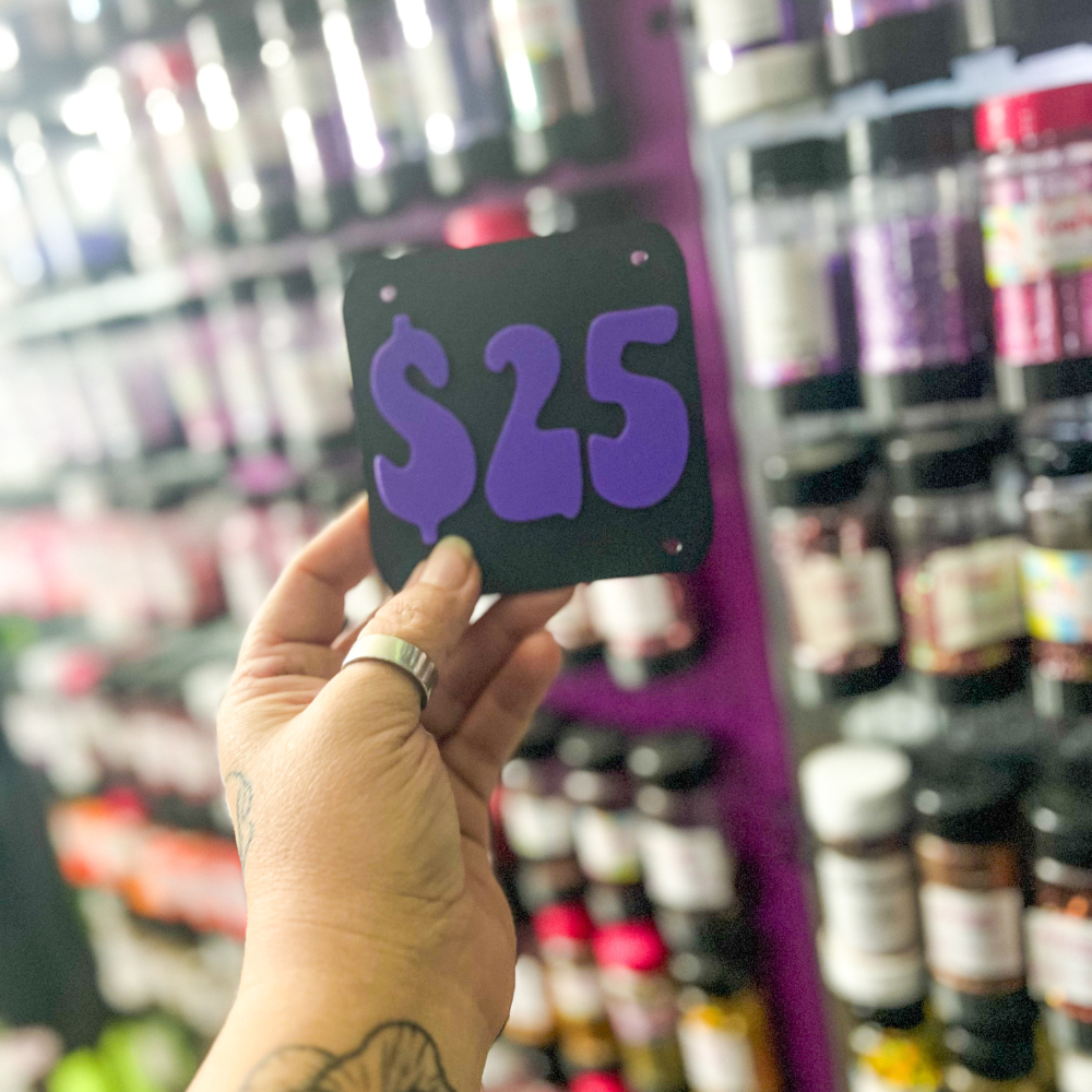 3D Printed Price Tag Display Signs