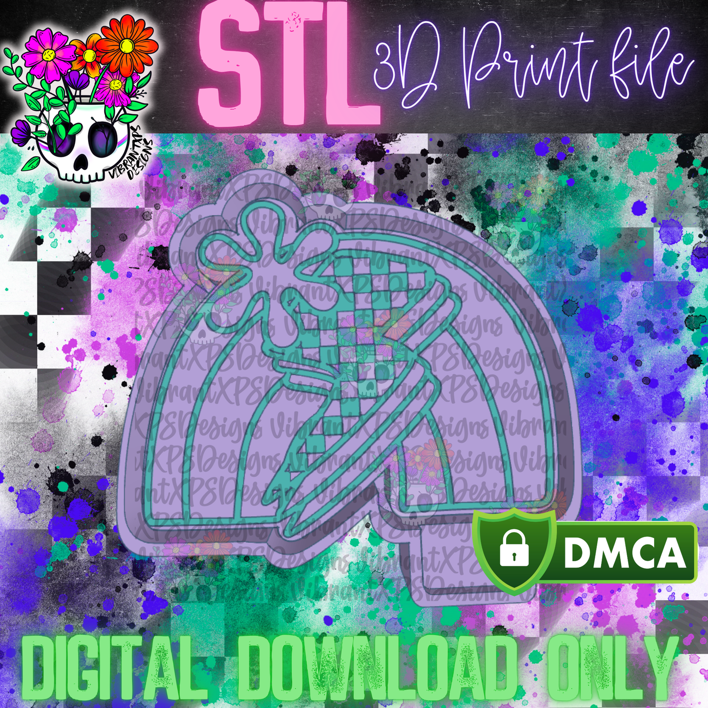 Rainbow Checkered Bolt Mold Maker STL File