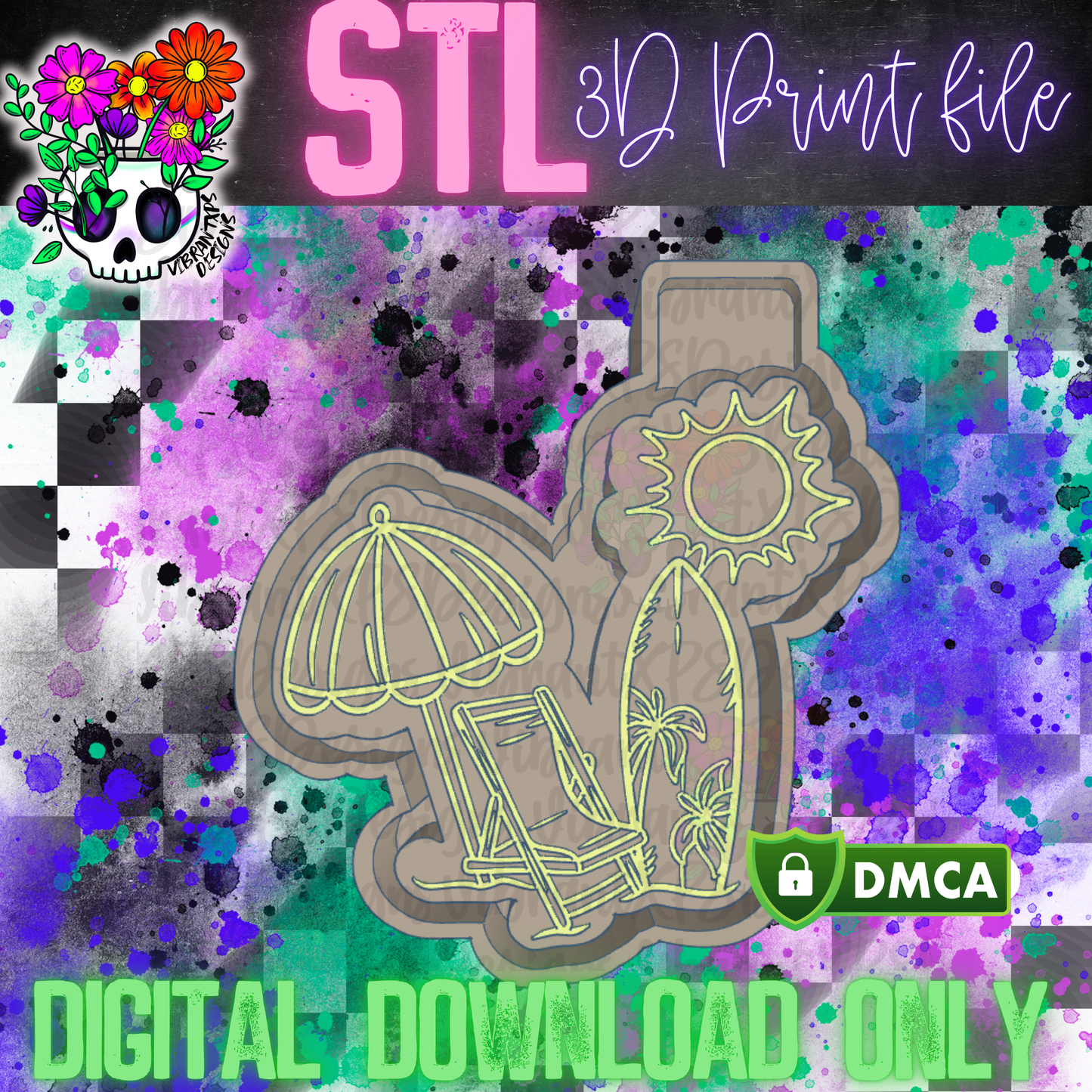 Relaxing Beach Mold Maker STL File