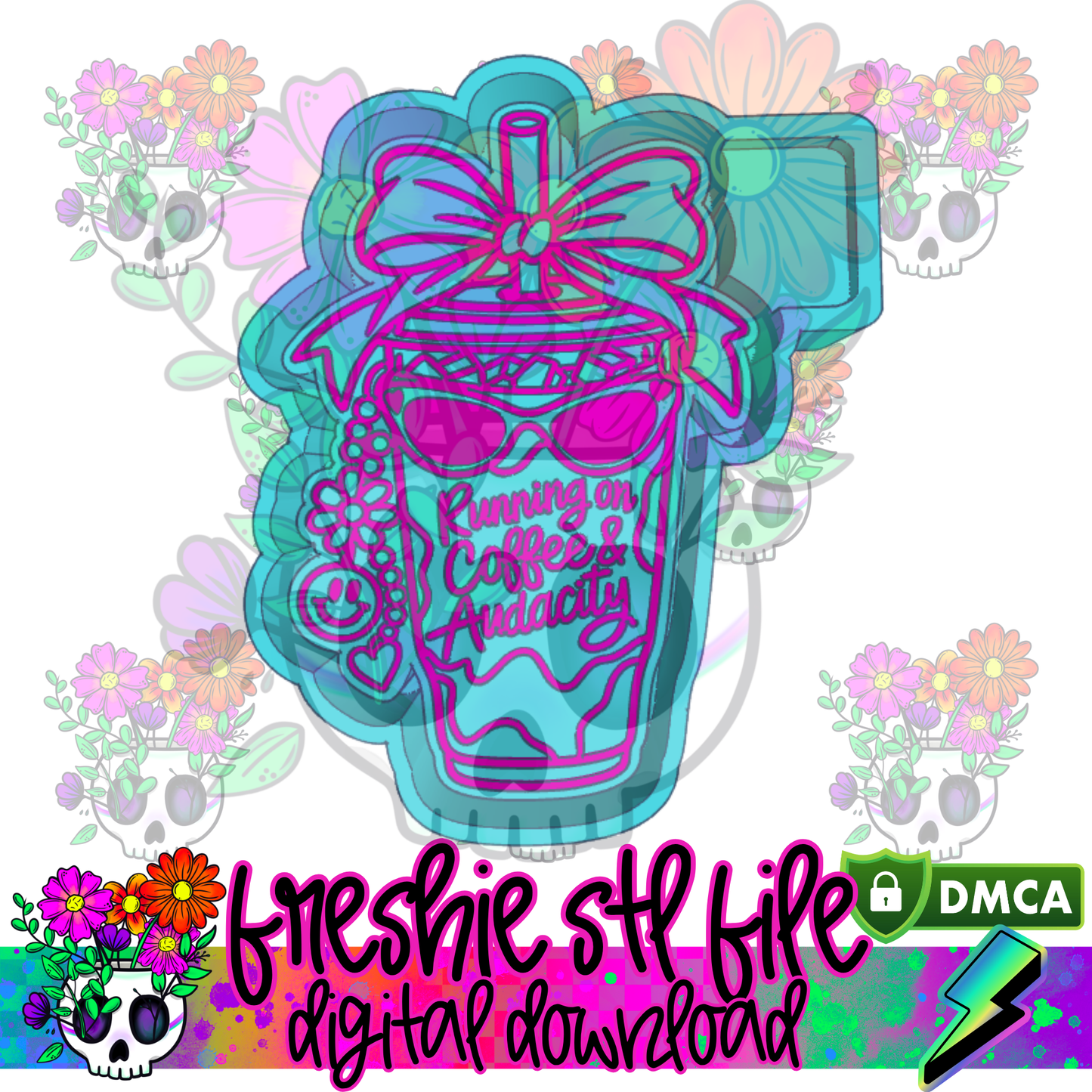 Running on Coffee & Audacity Mold Maker STL File