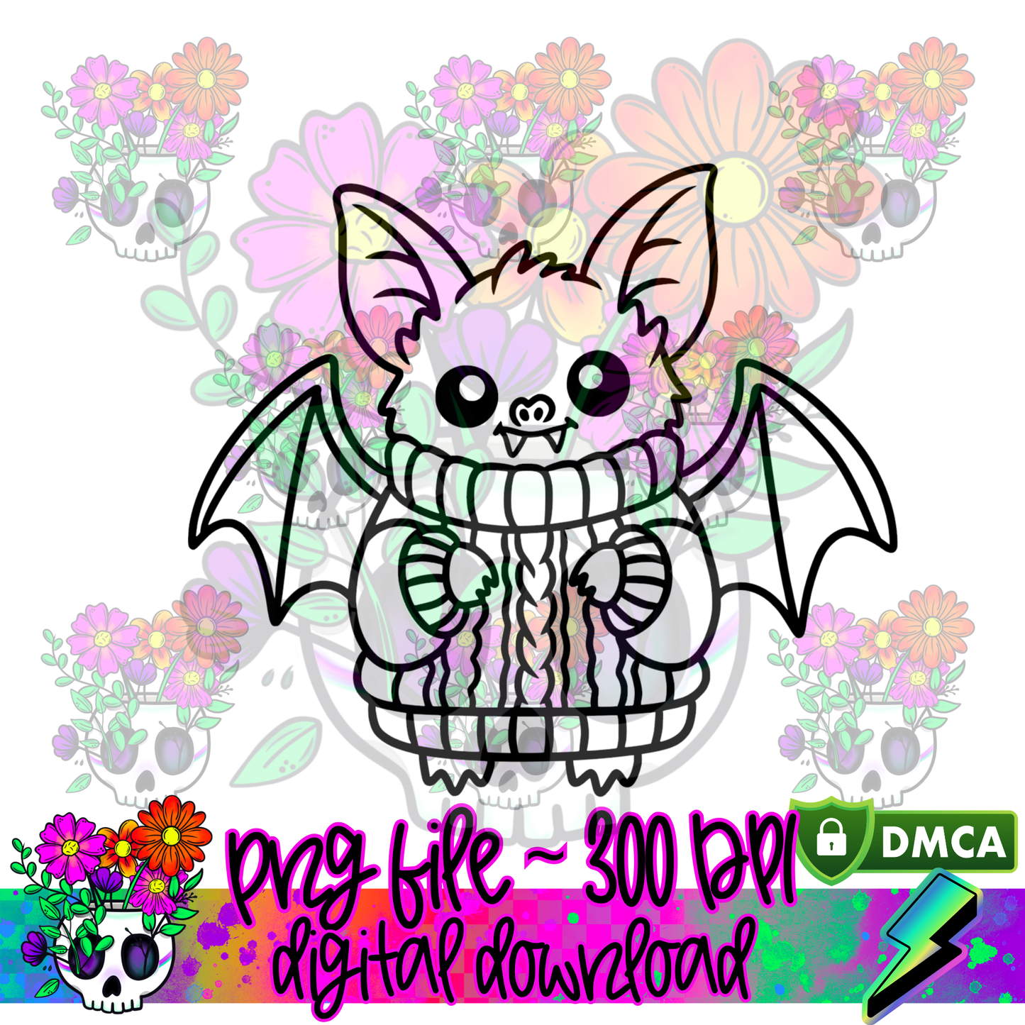 Rupert Sweater Bat - PNG