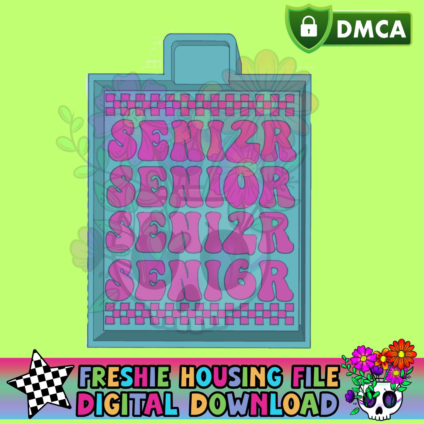 Senior Checked 26 Mold Maker STL File