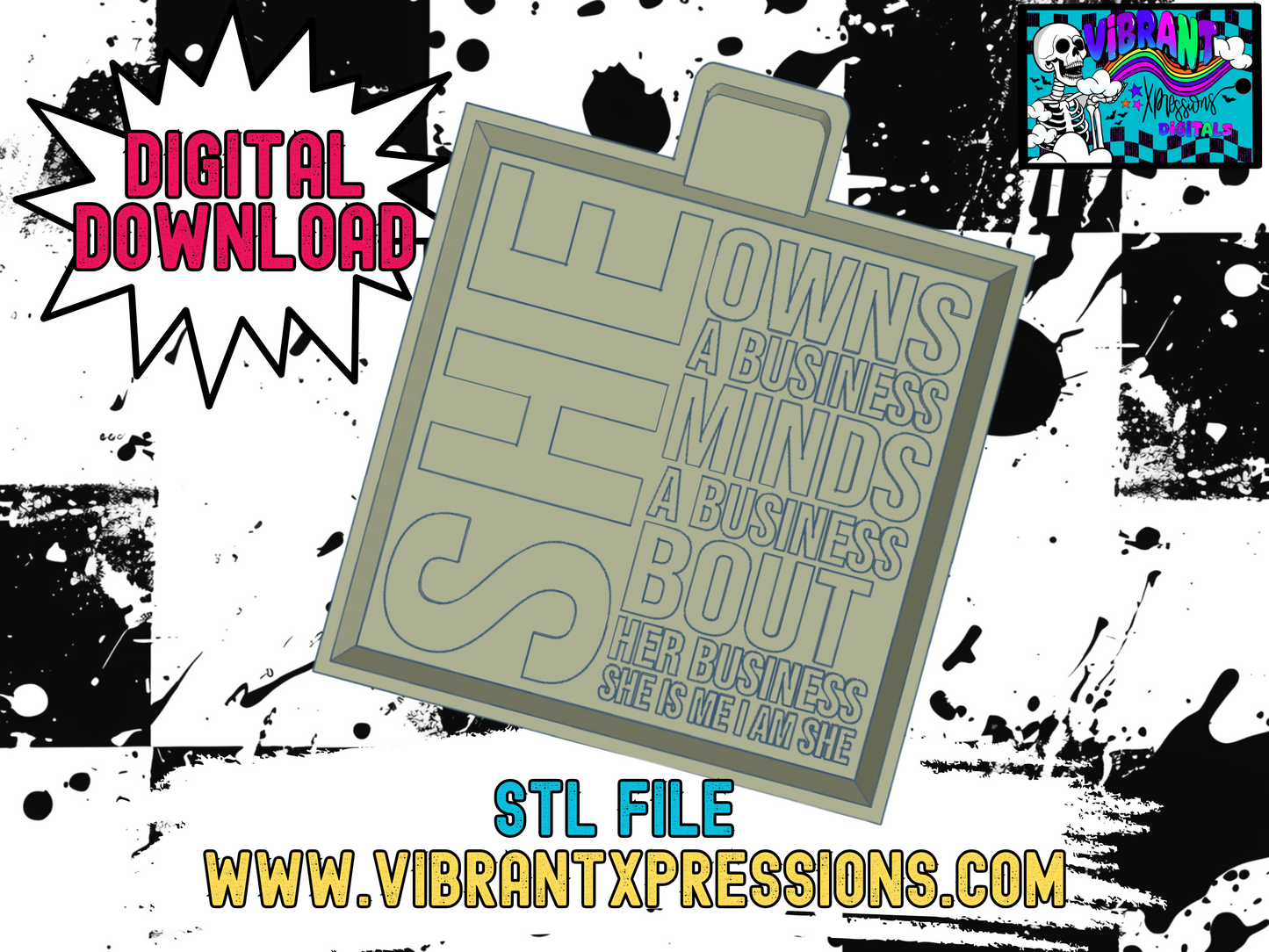 She Owns a Business Mold Maker STL File