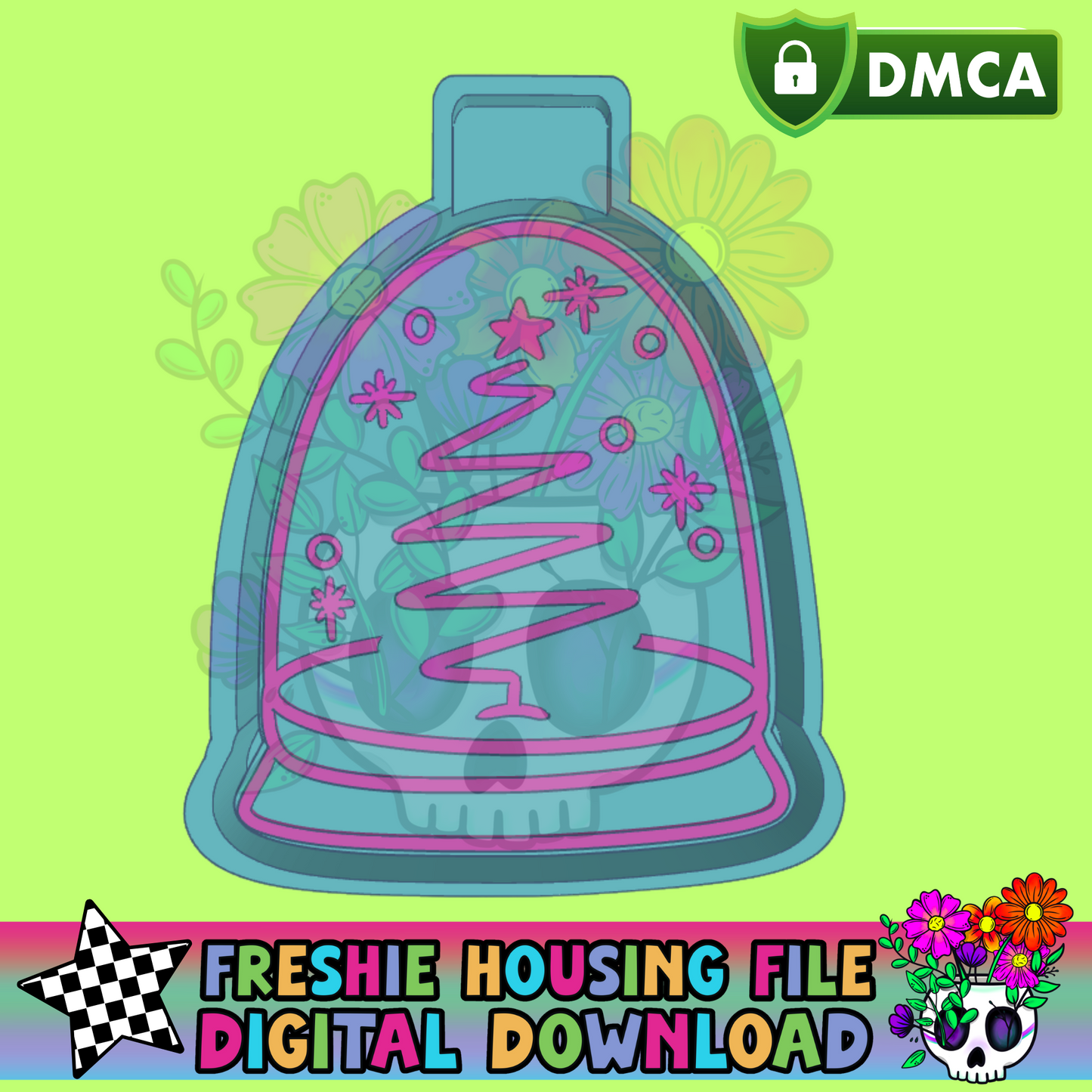 Simple Tree Snowglobe Mold Maker STL File