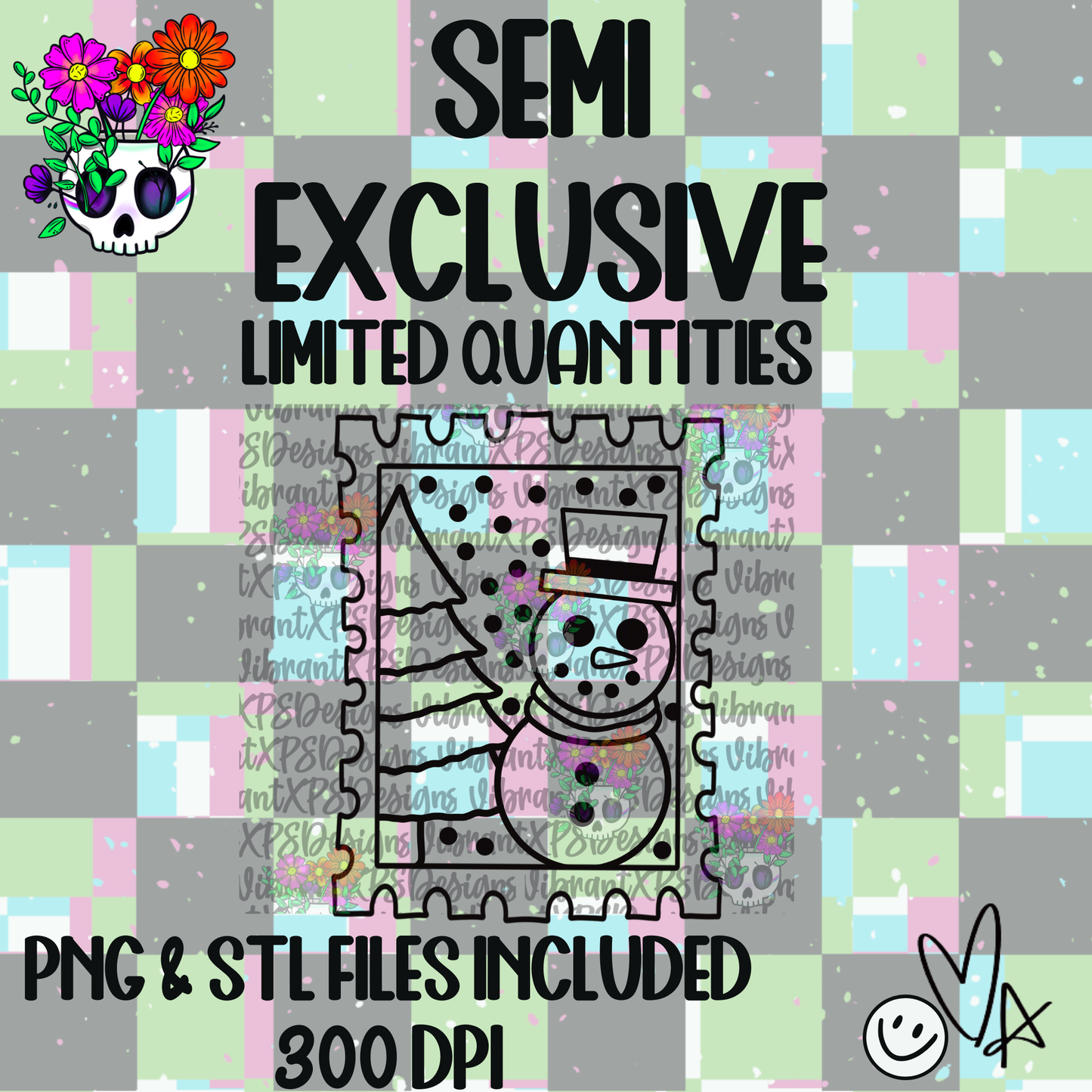 **VXP Semi Exclusive** Snowman Stamp