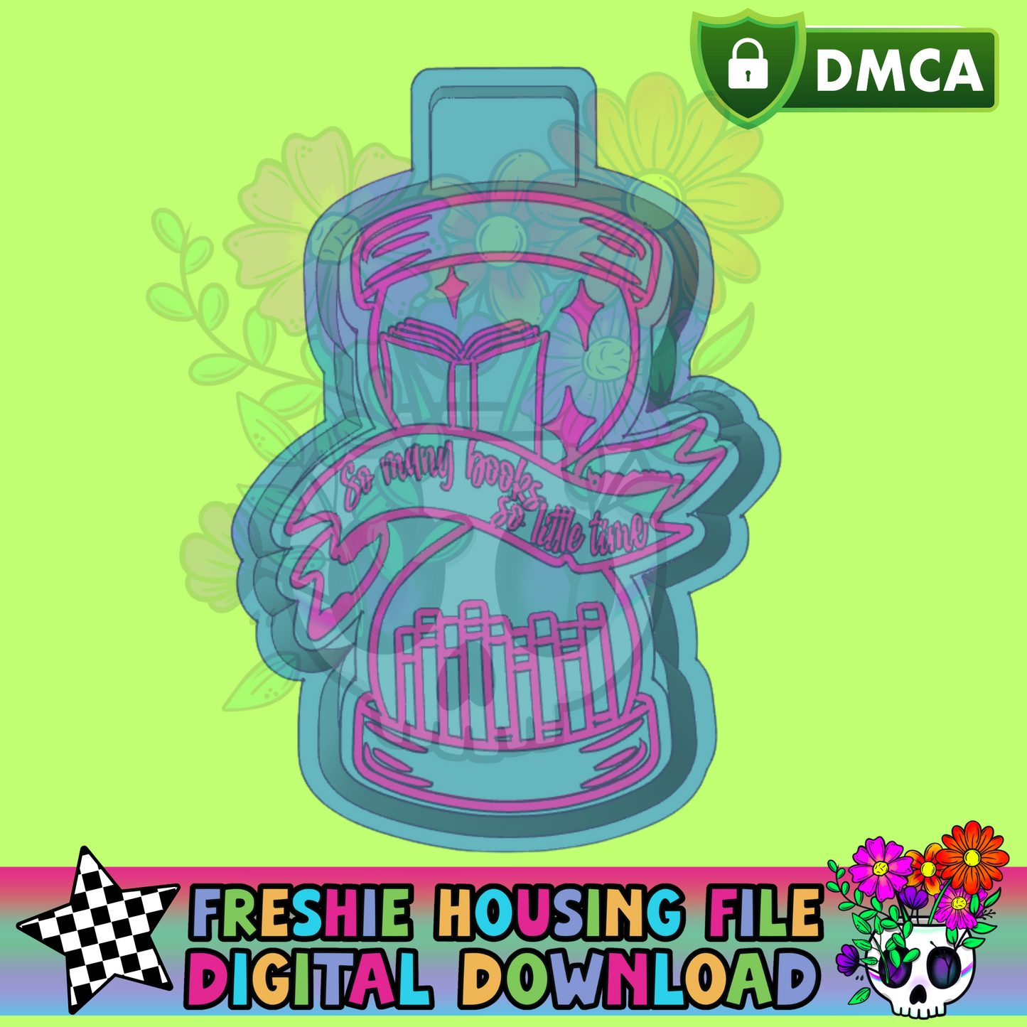 So Many Books So Little Time Mold Maker STL File