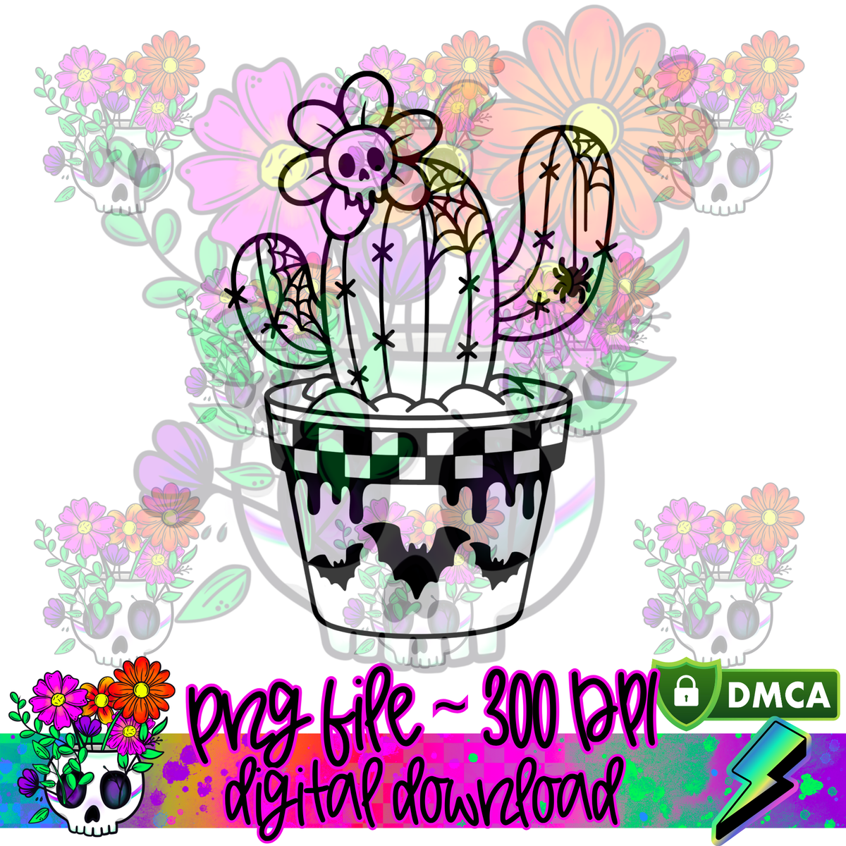 Spooky Cactus - PNG