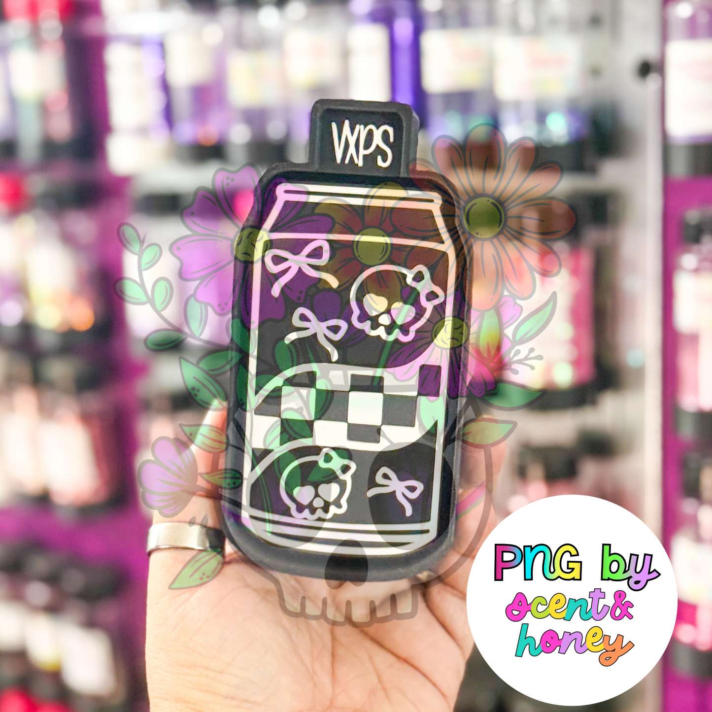 Spooky Checkered Drink Freshie Mold - Semi Exclusive