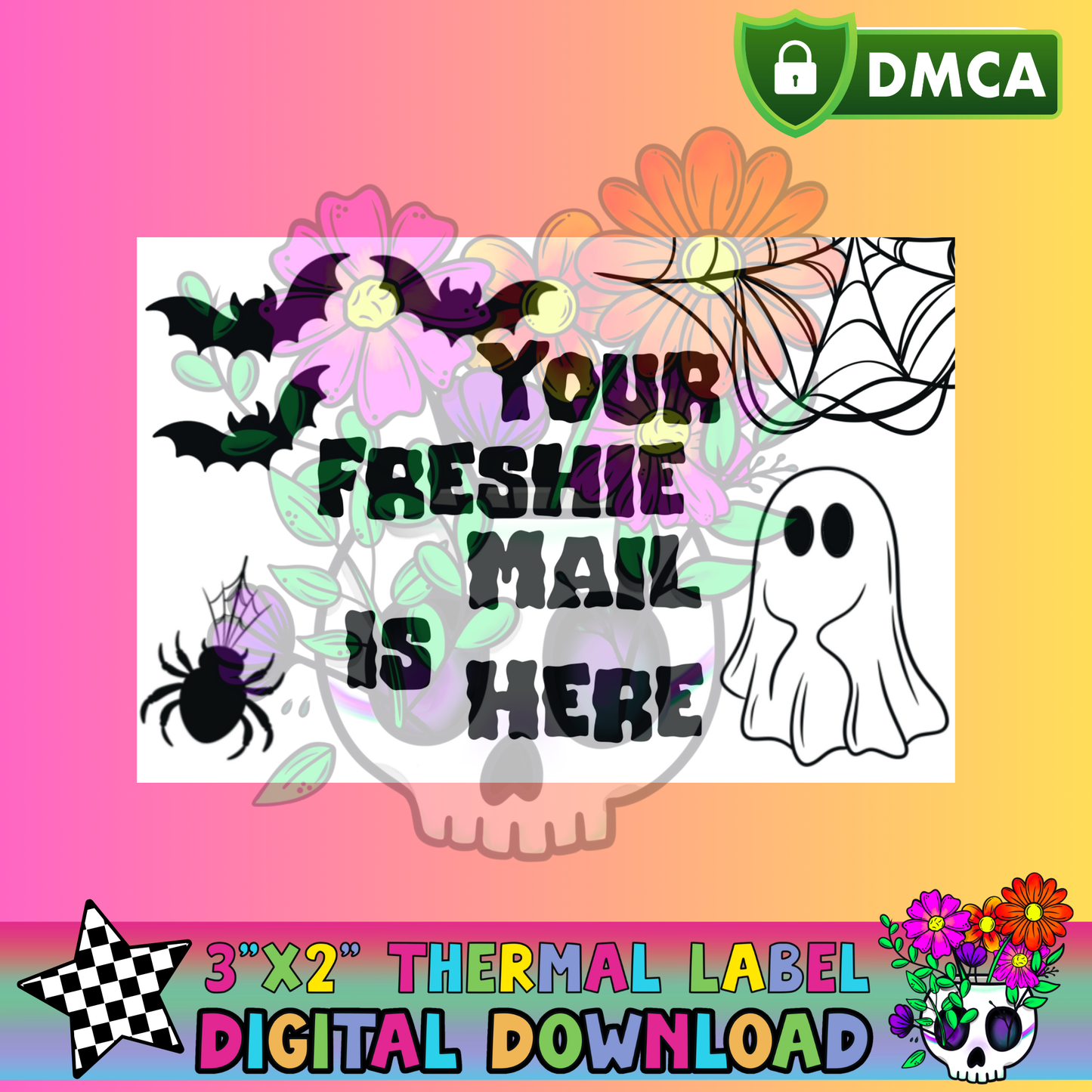 Spooky Freshie Mail – Thermal Label Digital Download