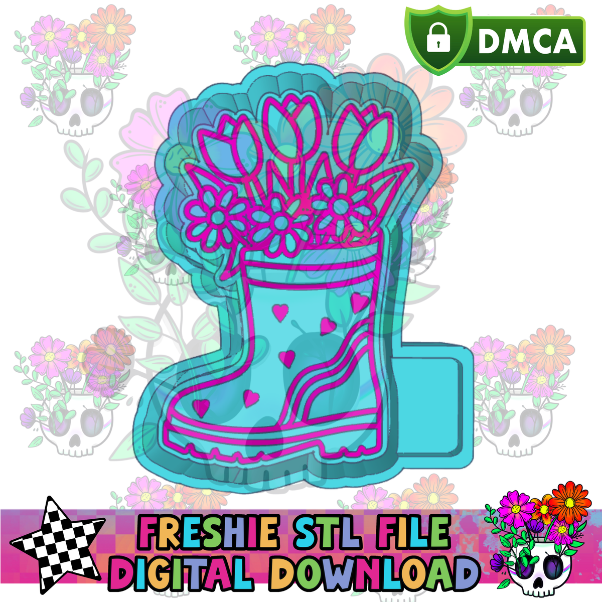 Spring Rainboot STL File