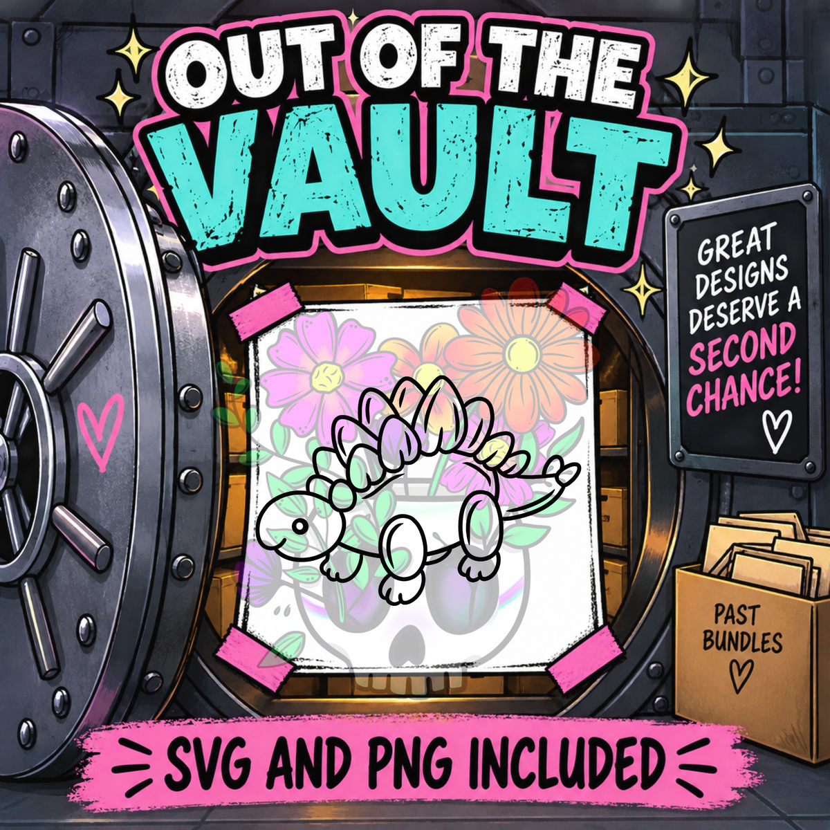 Out of the Vault - Balloon Dino Stegosaurus