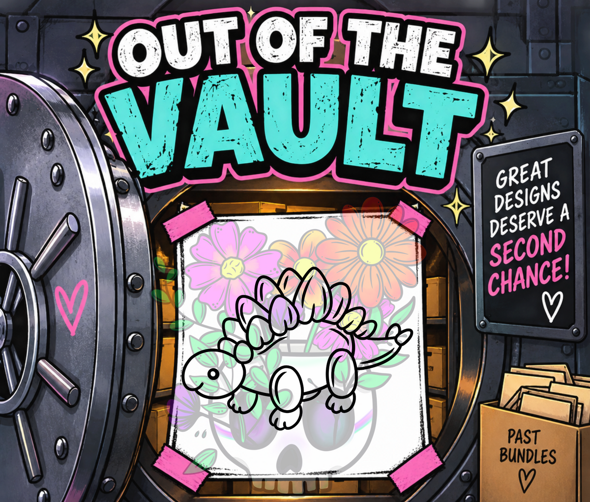 Out of the Vault - Balloon Dino Stegosaurus