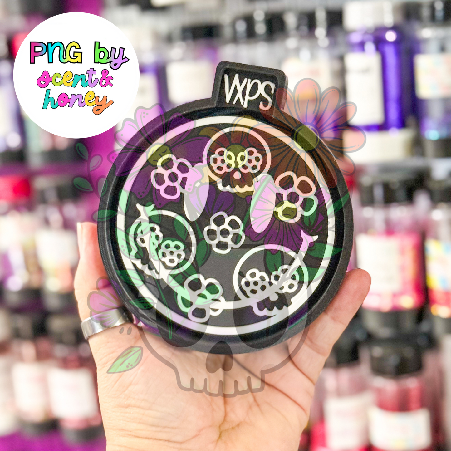 Sugar Skull Happy Freshie Mold - Semi Exclusive