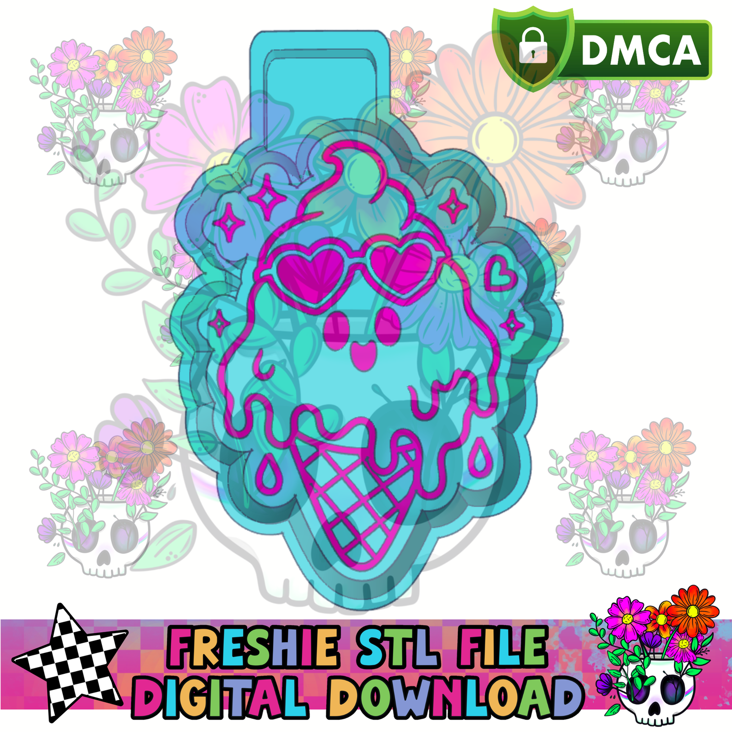 Summer Ice Scream Mold Maker STL File