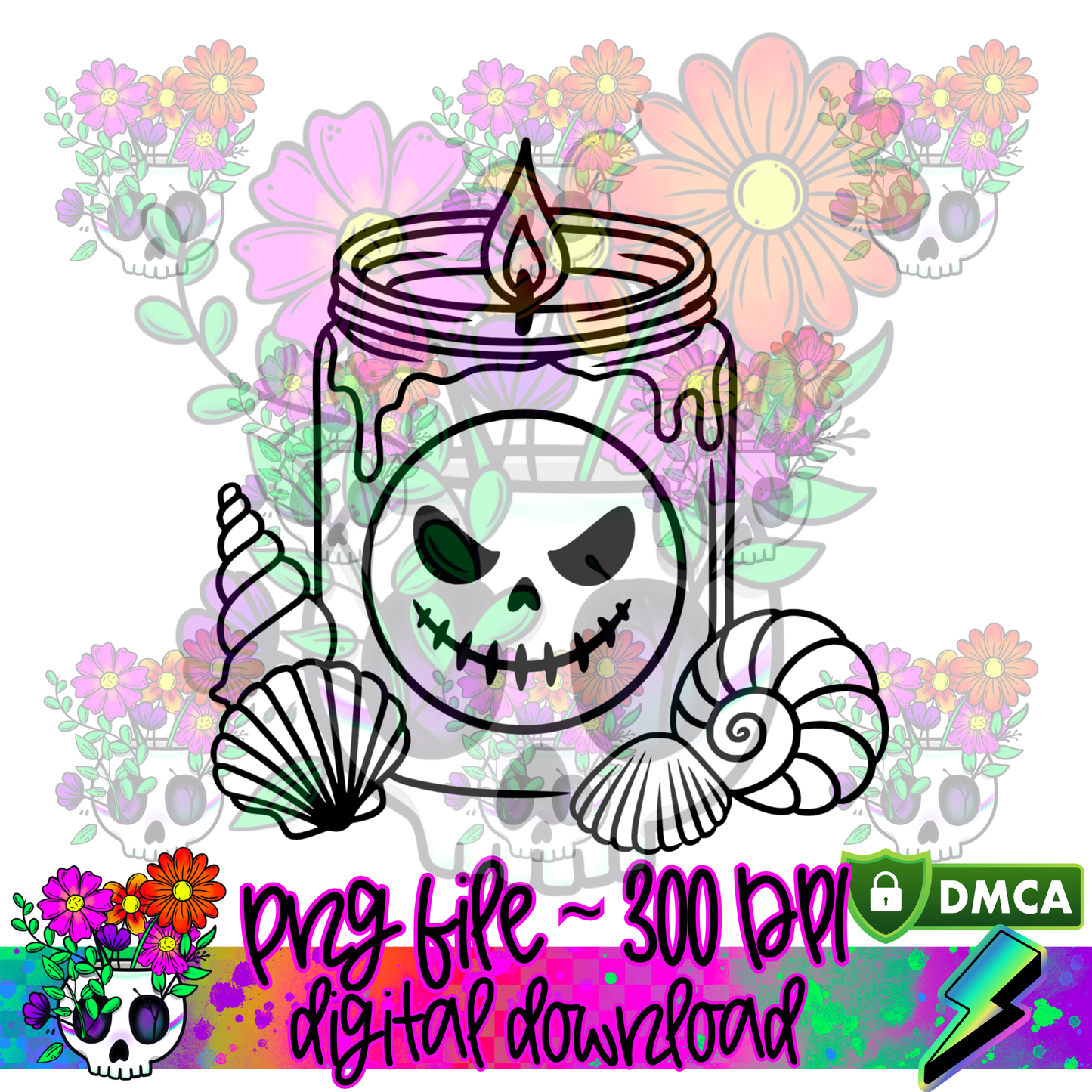 Summerween Candle - PNG