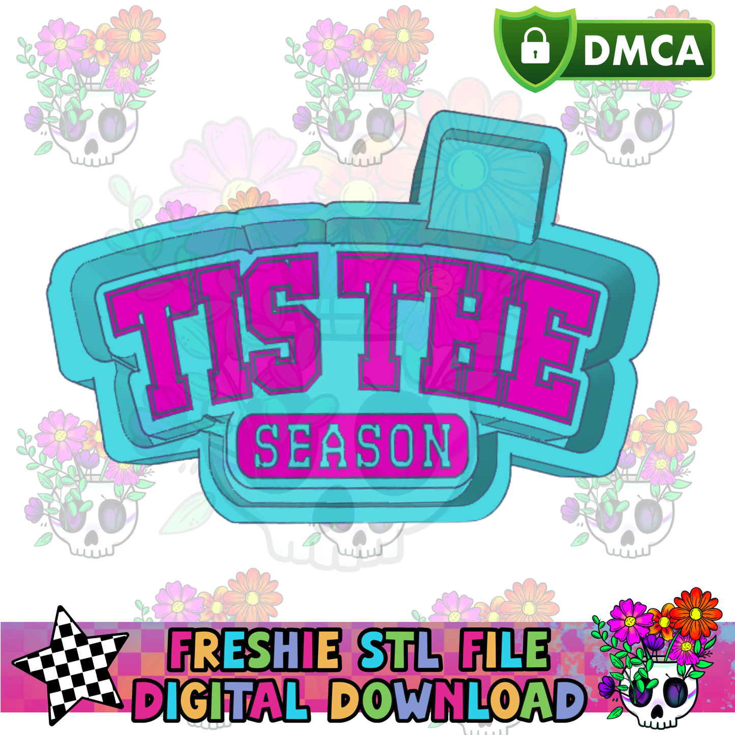 Tis the Season (Varsity Font) Mold Maker STL File