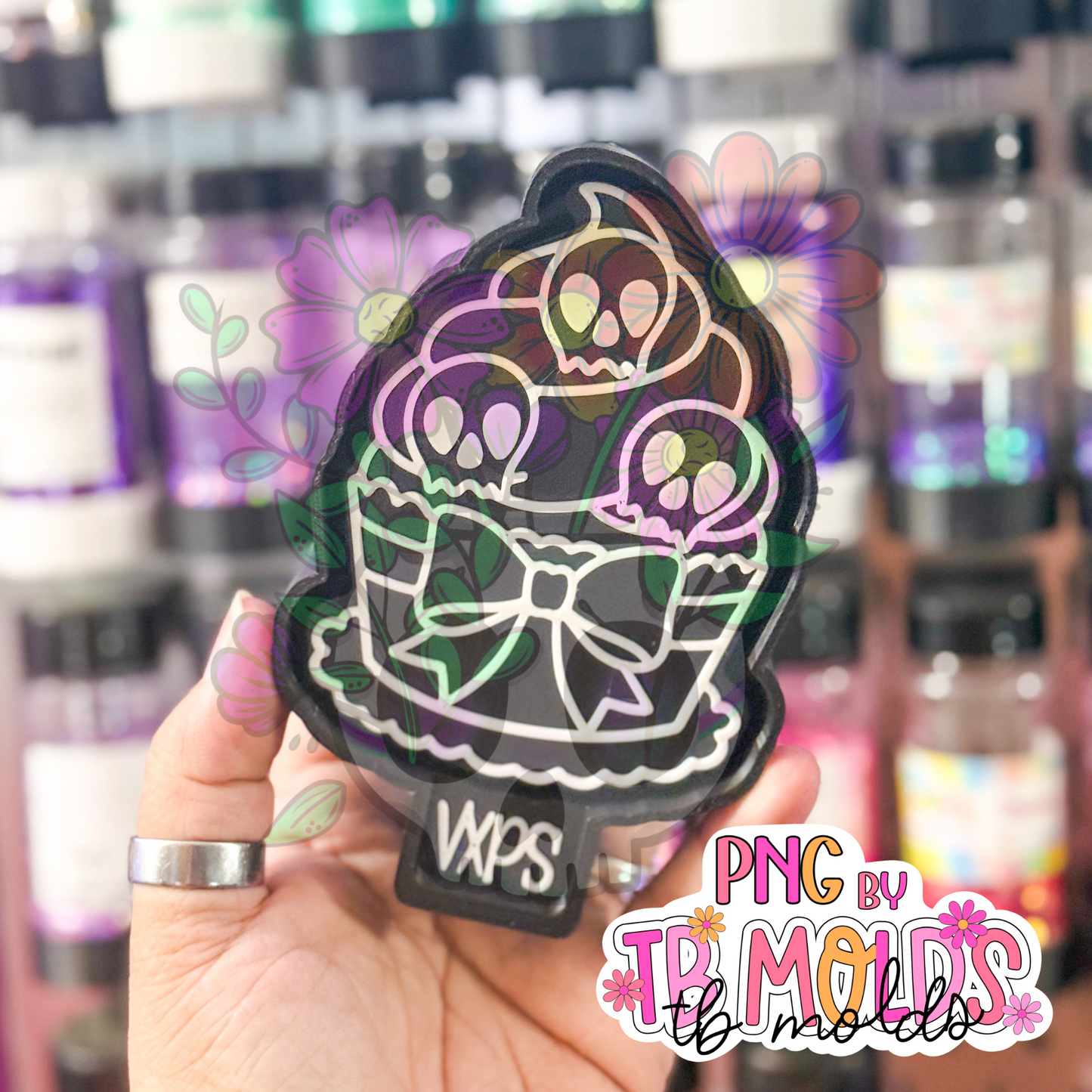 Skull Cupcake Freshie Mold - Semi Exclusive