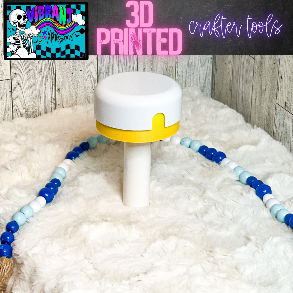 3D Printed Top Stand for Desk Vacuum Lids 3/4 PVC Pipe for Cup Turners