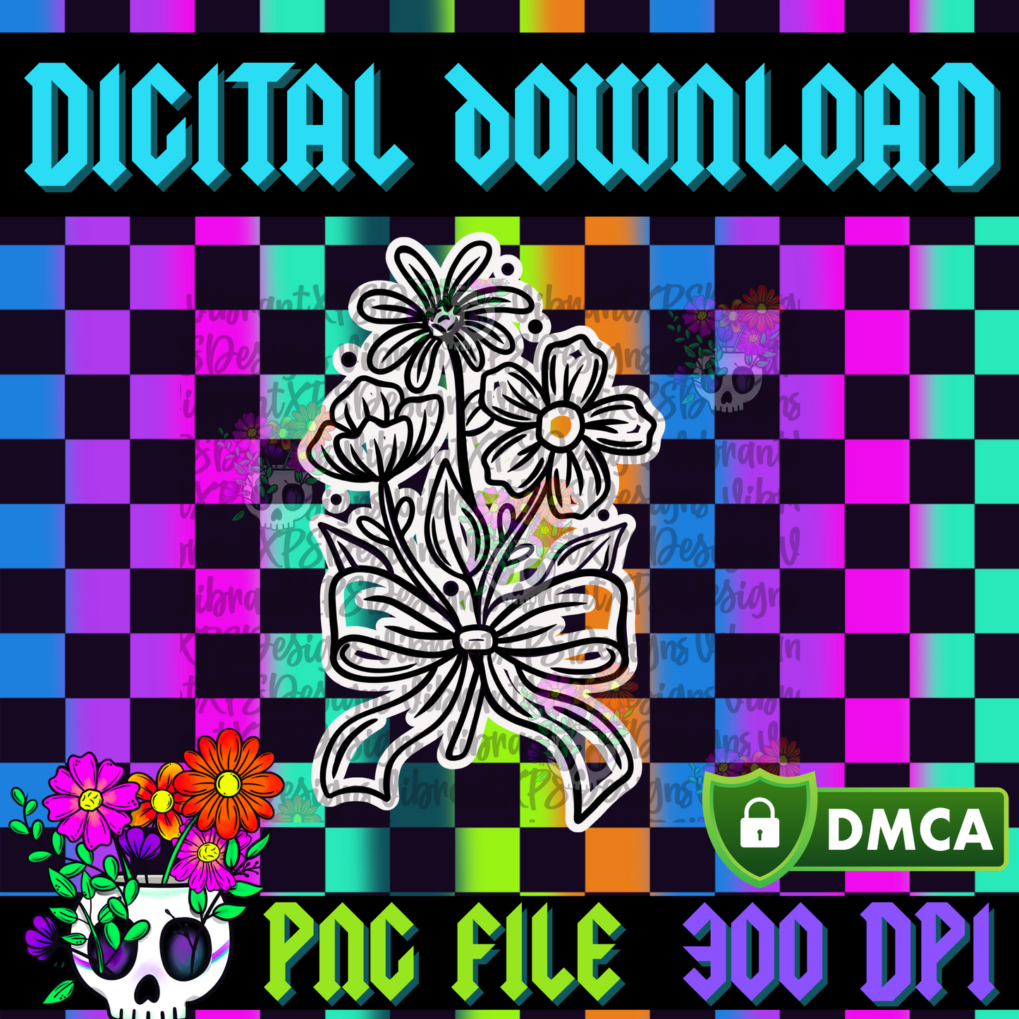 Wildflower Bouquet - PNG