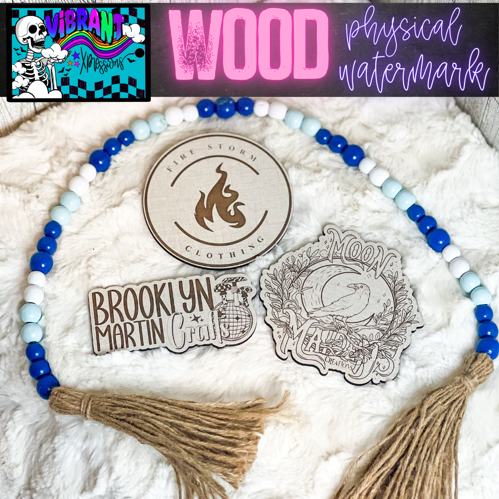 Laser Cut Wood Physical Watermarks