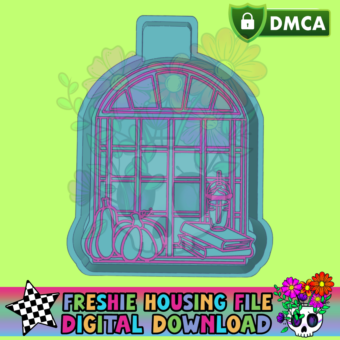 Autumn Window Mold Maker STL File