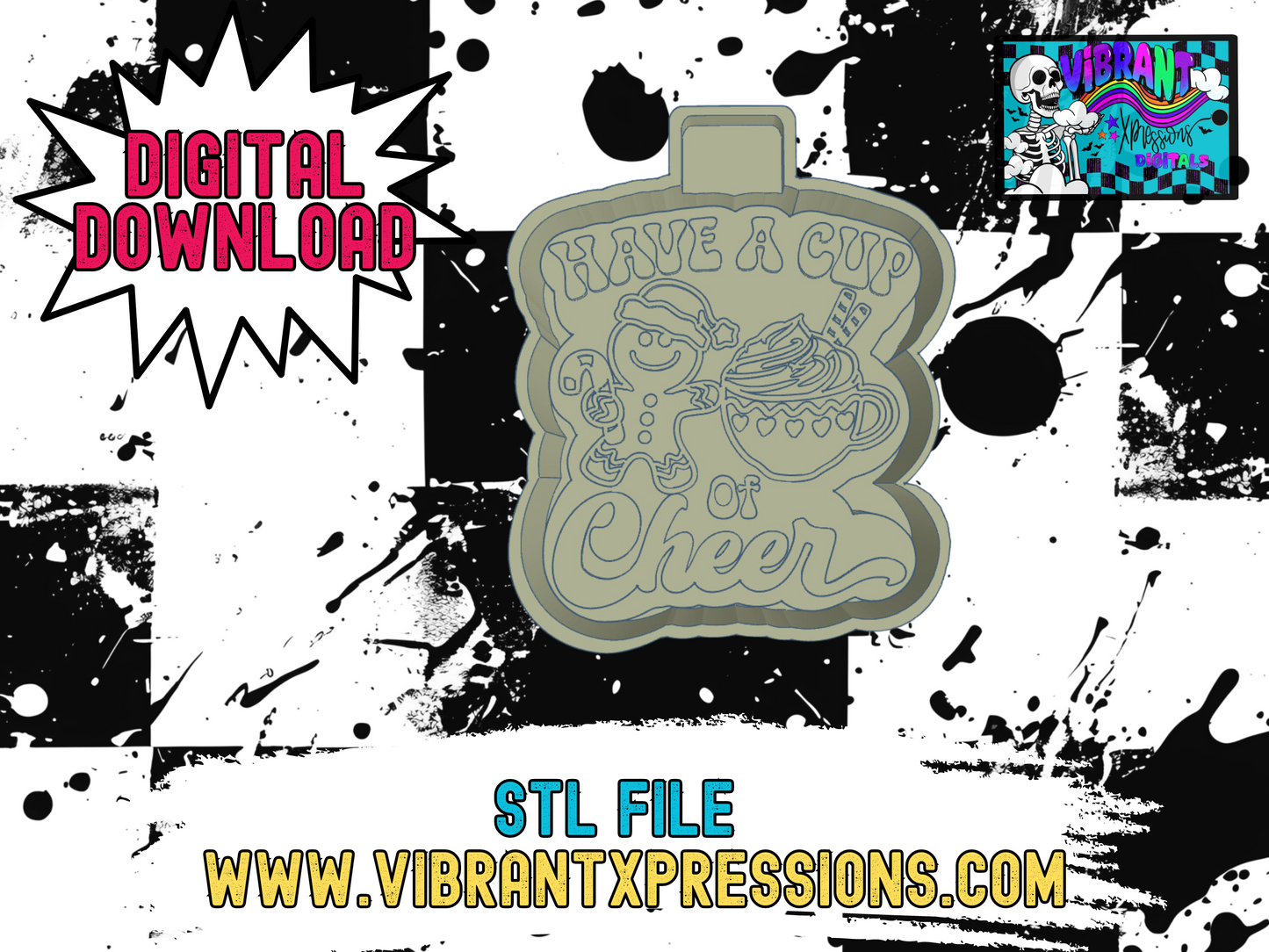 Cup of Cheer Mold Maker STL File