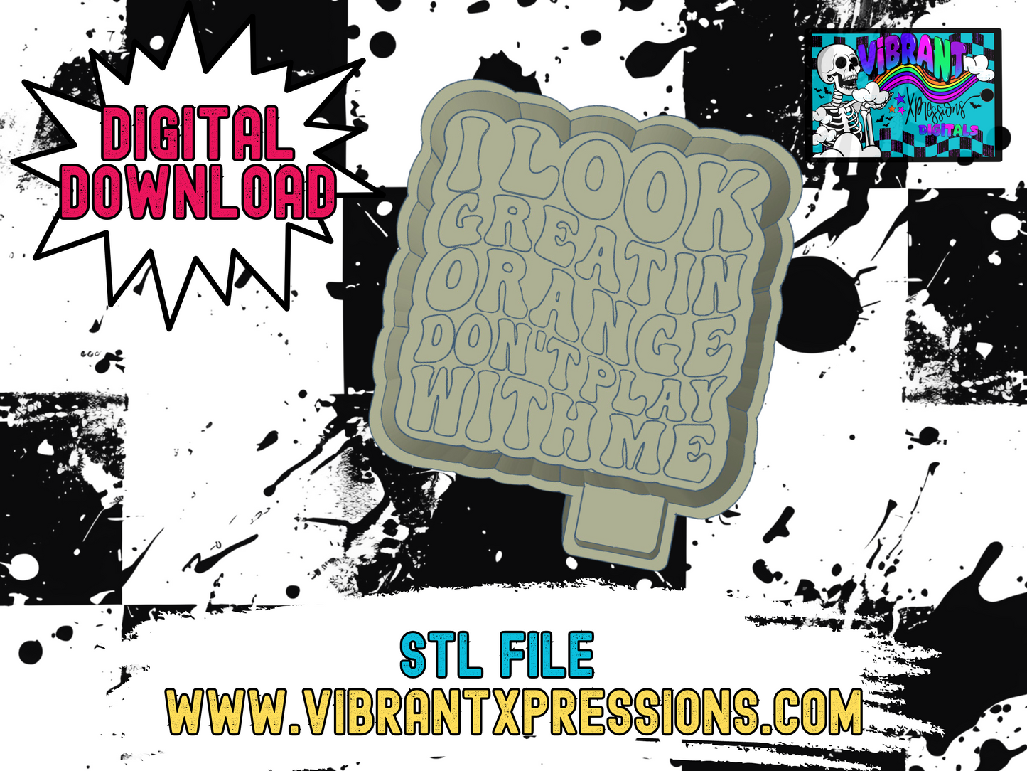 Great In Orange SVG/PNG Mold Maker STL File