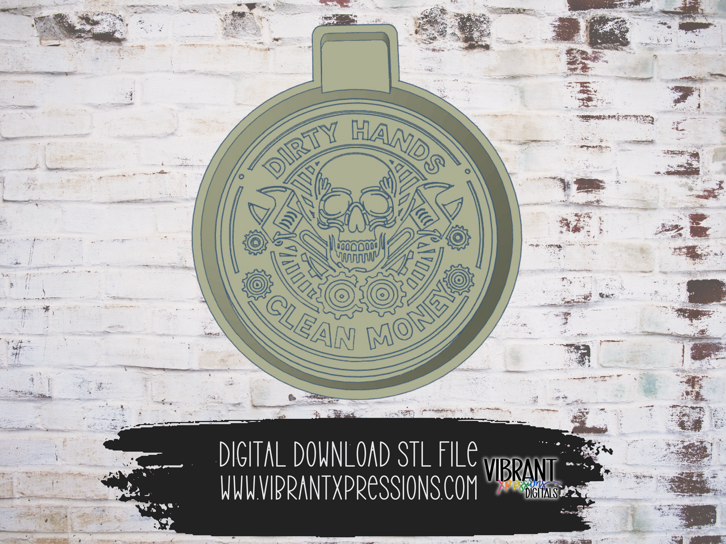 Dirty Hands, Clean Money Mold Maker STL File