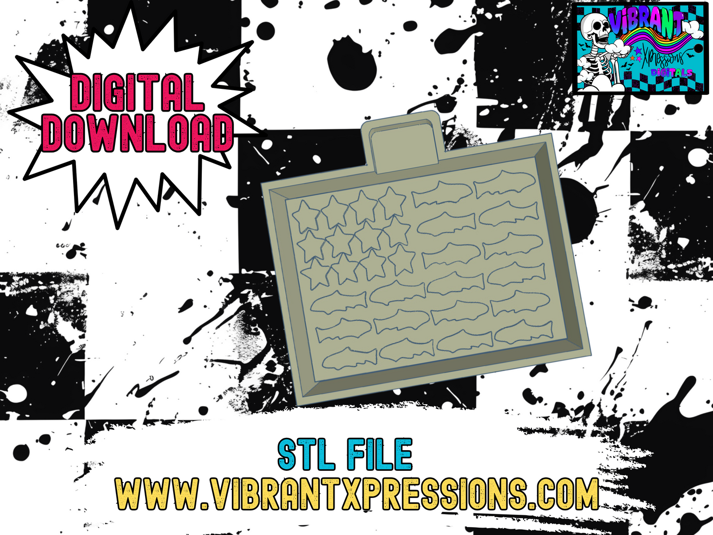 One Nation Under Cod Mold Maker STL File