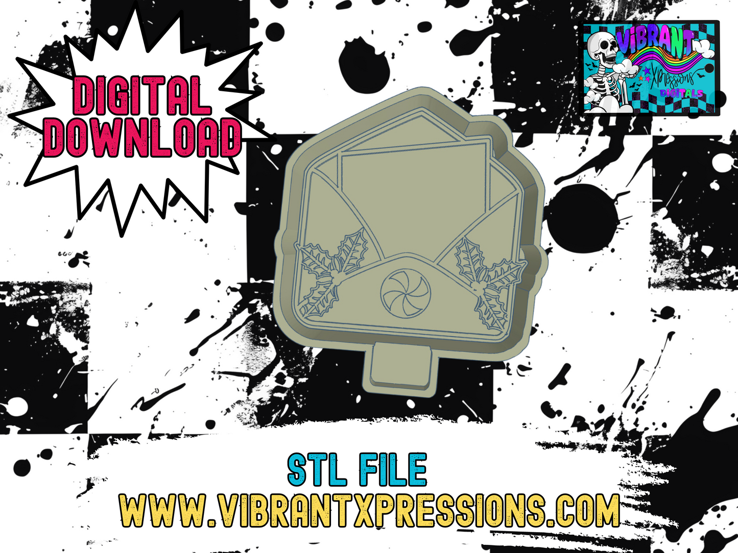 Christmas Envelope Mold Maker STL File