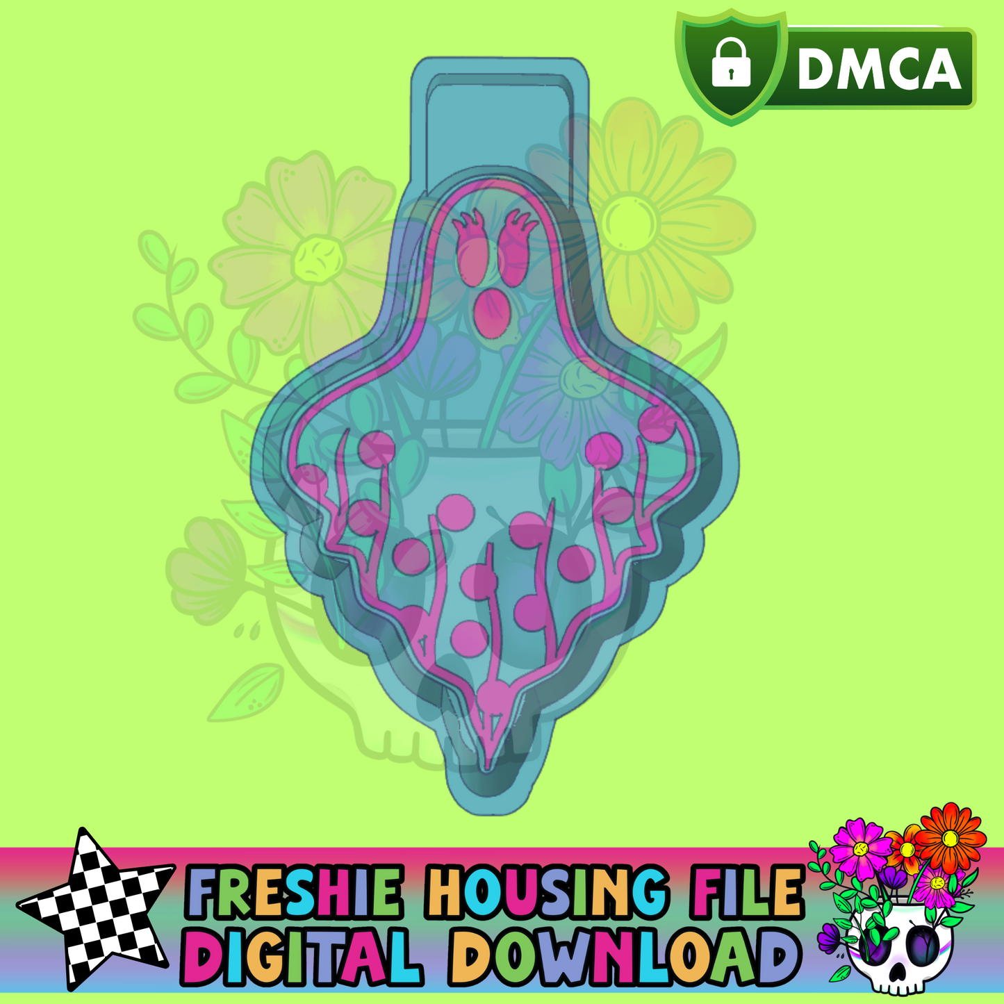 Polkadot Ghost Mold Maker STL File