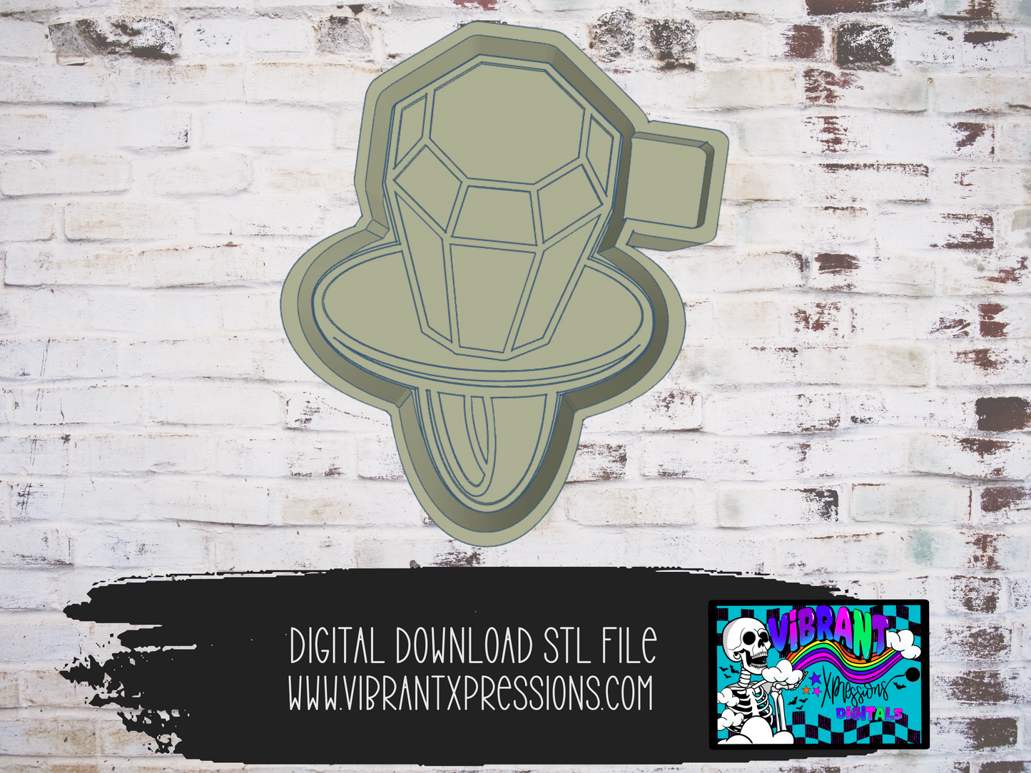 Ring Pop Mold Maker STL File