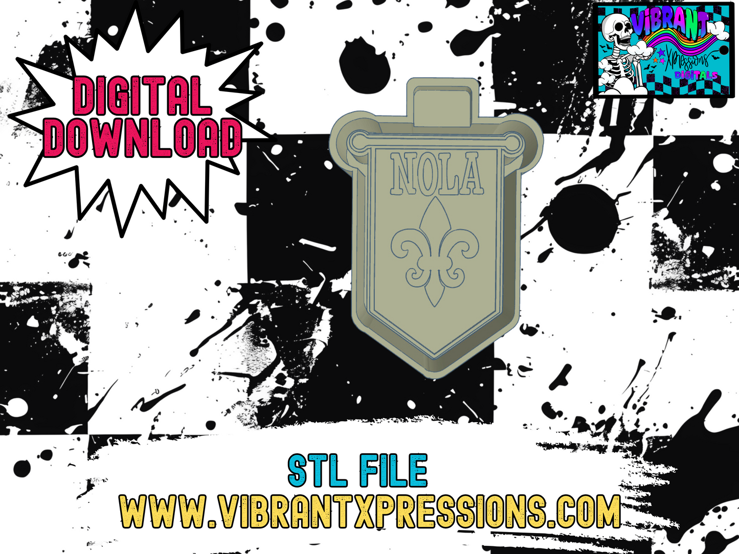 Nola Banner Mold Maker STL File