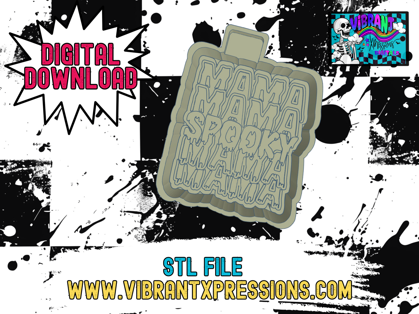 Spooky Mama Mold Maker STL File