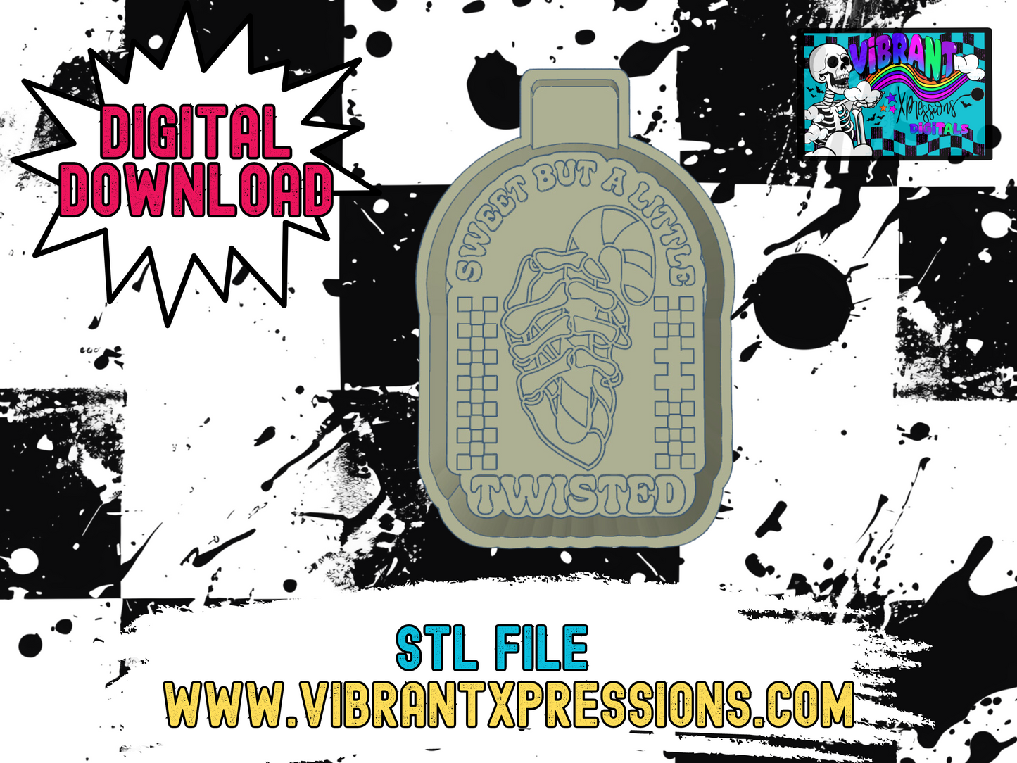 Sweet But Twisted Mold Maker STL File