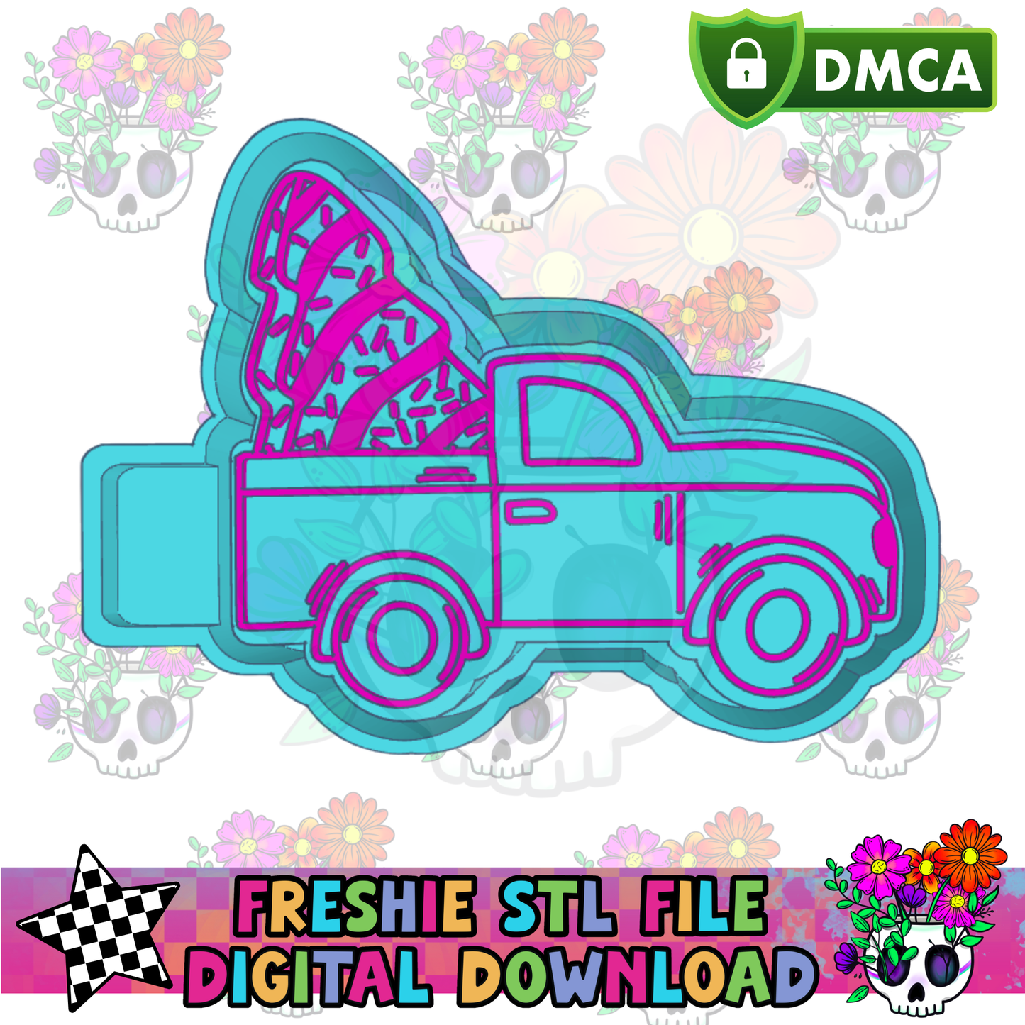 Christmas Tree Truck Mold Maker STL File