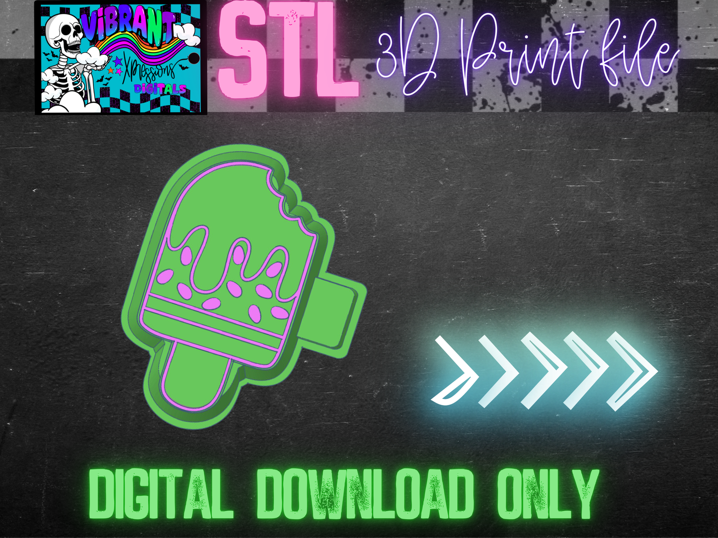 Watermelon Pop Mold Maker STL File