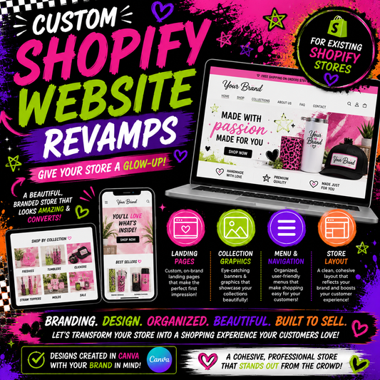Shopify Website Revamp Design - Business Branding