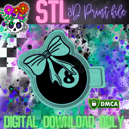 8 Ball Bow Mold Maker STL File