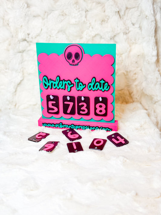 Orders to Date Counter Display