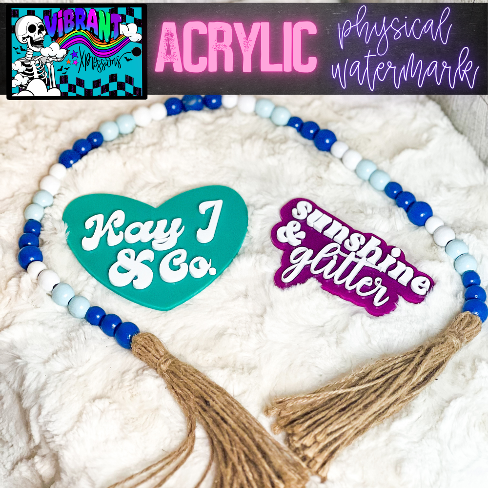 Laser Cut Acrylic Physical Watermark