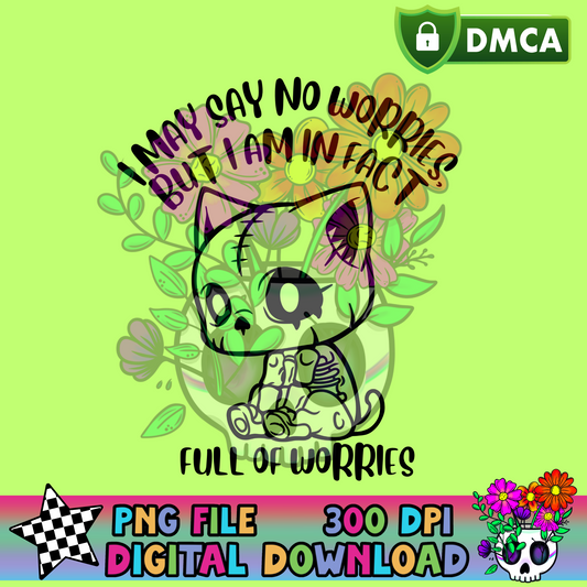 Full of Worries - PNG