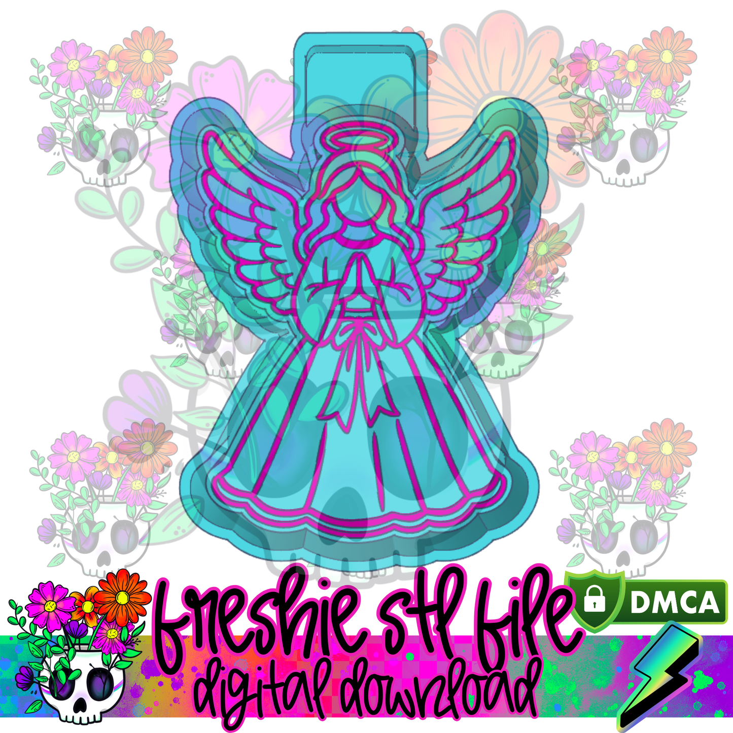 Angel Tree Topper Mold Maker STL File