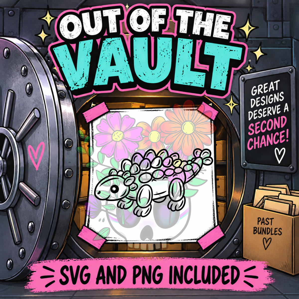 Out of the Vault - Balloon Dino Ankylosaurus