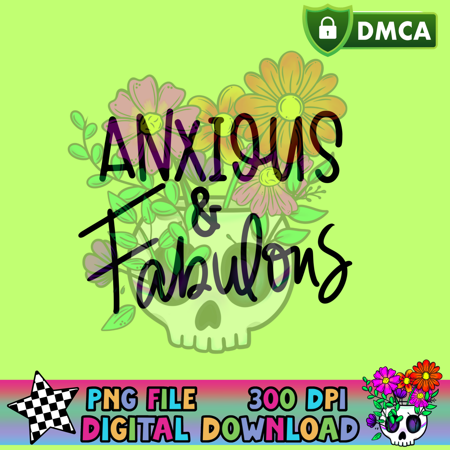 Anxious and Fabulous - PNG