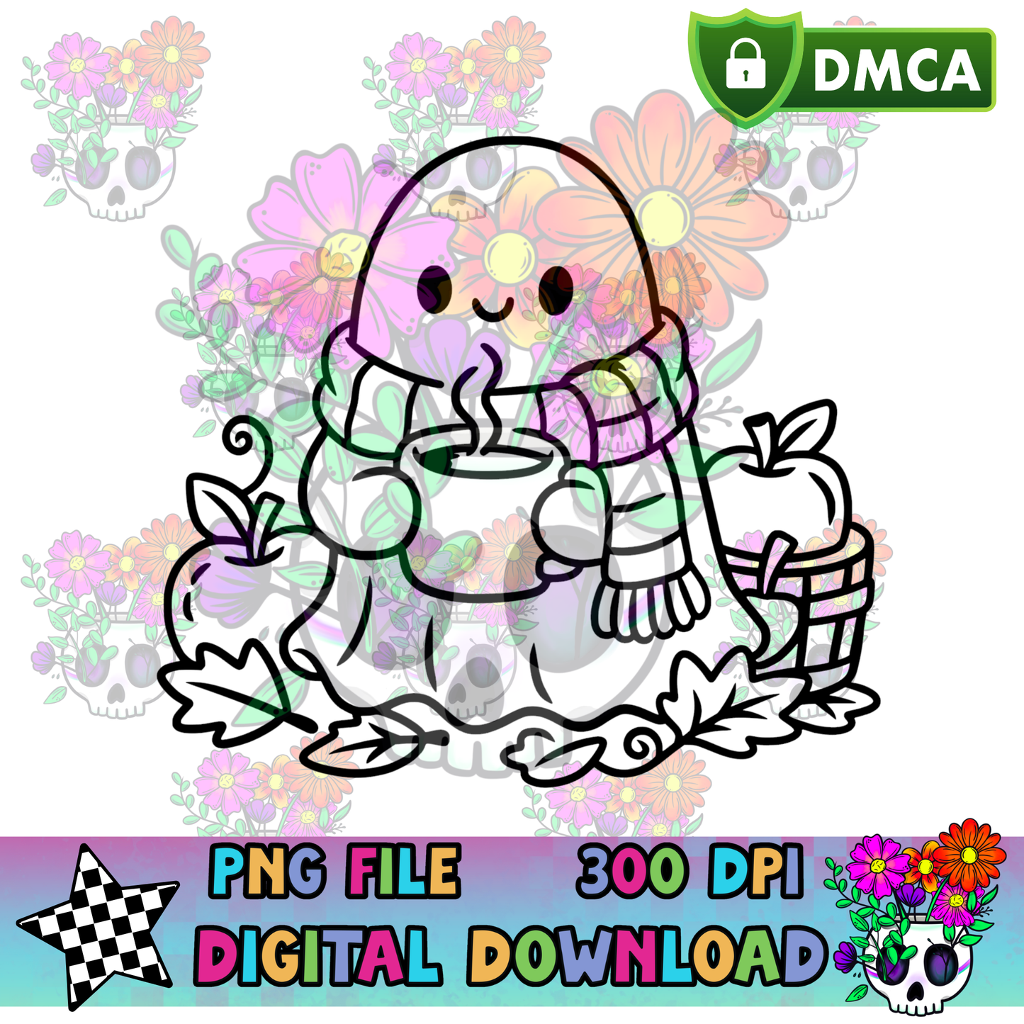 Apple Cider Ghost - PNG